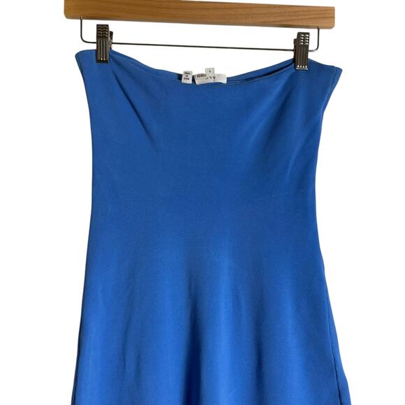 A.L.C. Dean Blue Strapless Knit A-Line Midi Dress Size Small - Picture 13 of 16